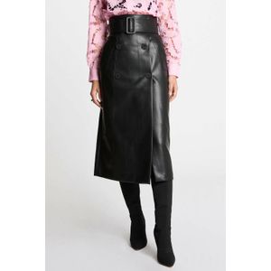 Morgan imitatieleren rok zwart