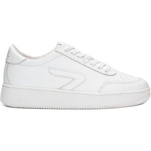 HUB Baseline leren sneakers wit