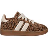 Nelson - Kids - Sneakers - Panterprint - Suède - Imitatieleer - Uitneembaar Voetbed