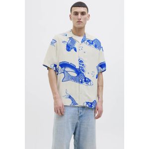 JACK & JONES casual overhemd blauw