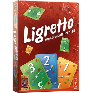 Ligretto Rood Kaartspel - Hilarisch en Snel - Geschikt voor 2-4 spelers - Combineerbaar met andere kleuren voor maximaal 12 spelers