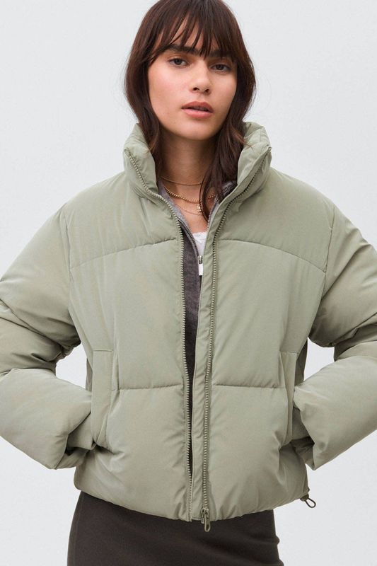 MANGO TEEN - Anorak - Pastelgroen - Gewatteerde Tussenjas