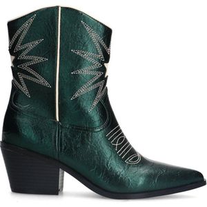 Sacha cowboylaarzen groen metallic