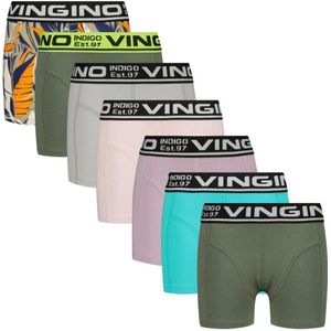 Vingino boxershort Week - set van 7 groen/multicolor