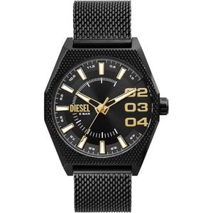 Diesel horloge DZ2194 Scraper zwart