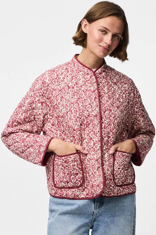 Pieces - Pcrikke Quilted Jacket Noos - Tussenjas - Slate Rose/flower