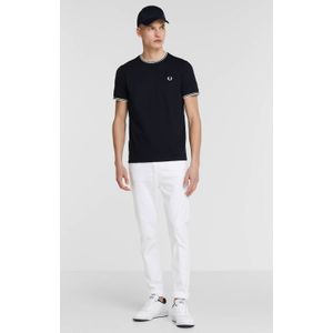 Fred Perry T-shirt TWIN TIPPED met contrastbies navy