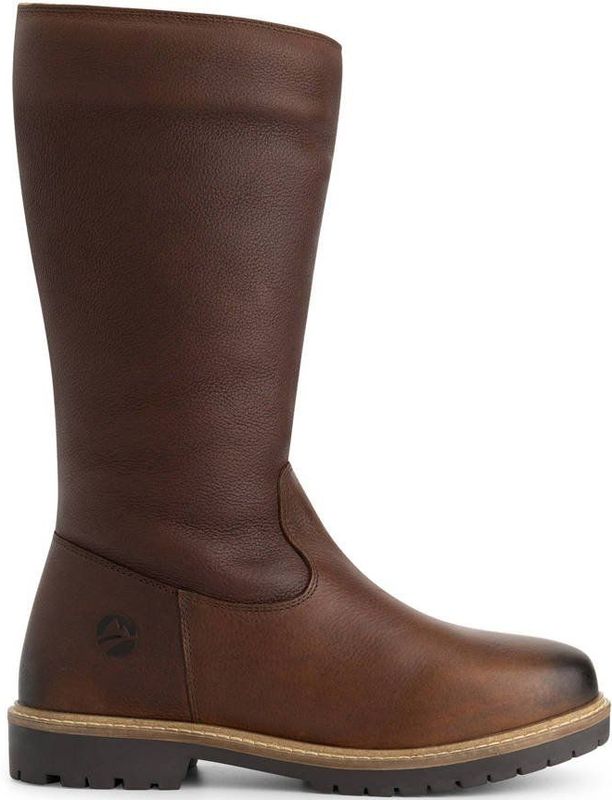 Travelin - Forde - Hoge Laarzen - Donkerbruin - Wolgevoerd