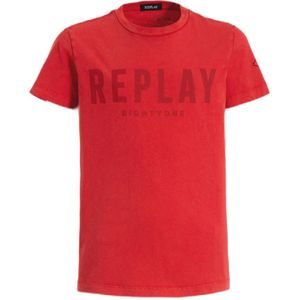 REPLAY T-shirt met tekst