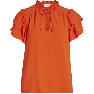 VILA blouse VILUCA oranje