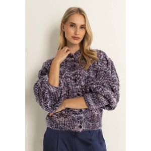 CLAUDIA BY CLAUDIA STRÄTER vest donkerblauw gebreid