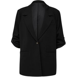 Q/S by s.Oliver rechtvallende blazer zwart