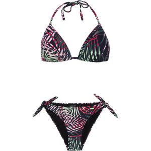 Protest voorgevormde triangel bikini PRTISOLA zwart/roze/groen