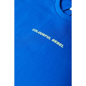 Colourful Rebel T-shirt met logo blauw