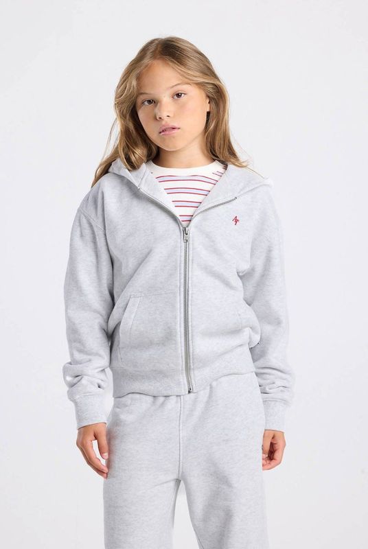 America Today sweatvest lichtgrijs