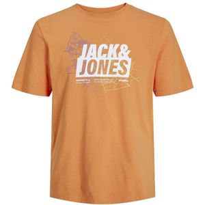 JACK & JONES JUNIOR T-shirt JCOMAP met printopdruk oranje