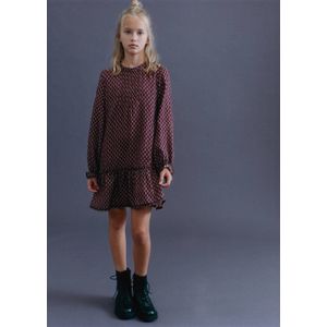 MANGO KIDS - Jurk 'Carmela' - Bordeaux - Jerseyjurken