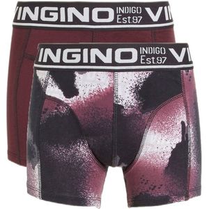 Vingino boxershort - set van 2 rood/zwart