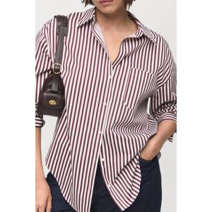 MANGO Blouse 'FONTANA'  ecru / bessen