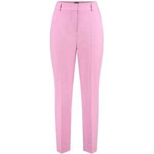 Claudia Sträter high waist straight fit pantalon roze