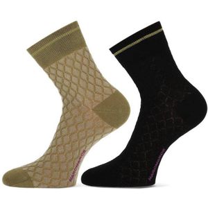 Marcmarcs sokken Alix - set van 2 zwart/groen
