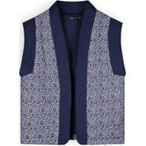 NoBell’ gebloemd gilet Kilias blauw