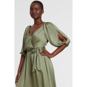ESPRIT jurk met open detail groen