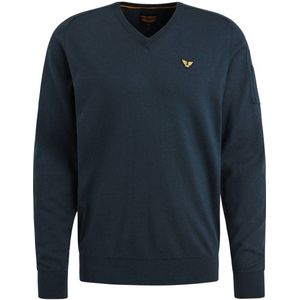 PME Legend - Gebreide Trui - Donkerblauw - Regular Fit - V-hals