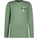 Raizzed longsleeve Jim met printopdruk olijfgroen