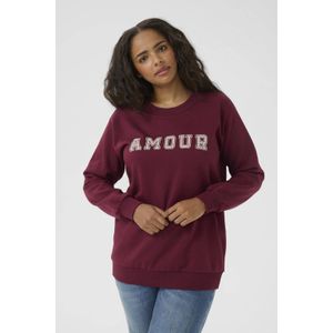 Kaffe Curve - Sweater - Donkerrood