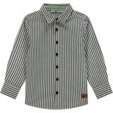 Stains&Stories gestreepte overhemd blauw