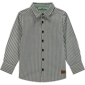 Stains&Stories gestreepte overhemd blauw