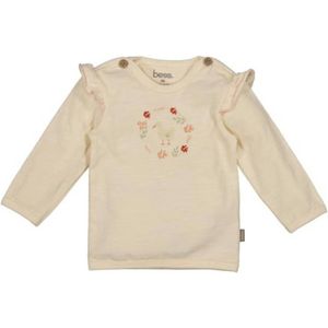 BESS - Longsleeve - Zacht Katoen - Met Ruches - Drukknoop Sluiting