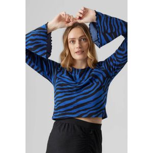 MAMALICIOUS Zwangerschapstop MLZILLE met All Over Print Blauw/Zwart