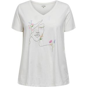ONLY CARMAKOMA T-shirt wit
