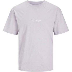 JACK & JONES JUNIOR T-shirt KORVESTERBRO met tekst lila