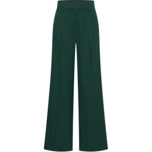 Claudia Sträter wide leg high waist pantalon groen