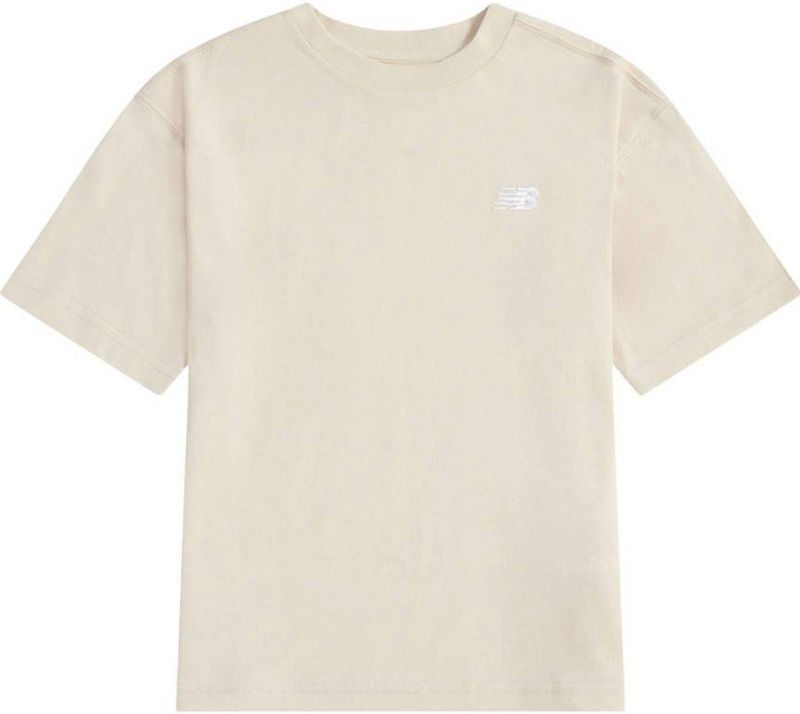 New Balance - T-shirt - Beige - Katoen