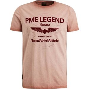 PME Legend regular fit T-shirt met logo rood