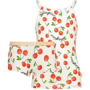 Vingino singlet + short Cherry ecru/rood