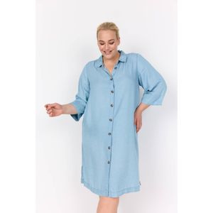 Wasabi Concept - Blousejurk - Blauw Denim - Flora 9