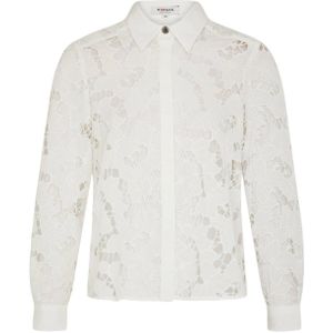 Morgan semi-transparante blouse ecru