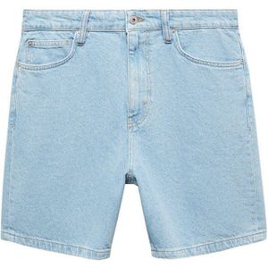 Mango Man loose fit short blauw