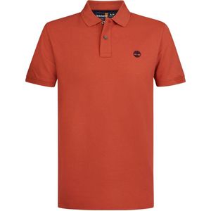 Timberland regular fit polo met logo oranje