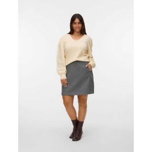 VERO MODA CURVE - Mini Rok - Grijs