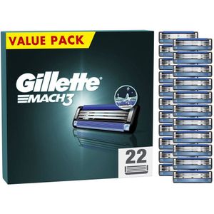 Gillette Mach3 navulmesjes - 22 stuks