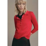 Mango gebreide trui rood