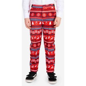 Suitmeister kostuum Nordic Pixel Red met all over print rood/multicolor