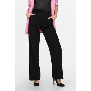 ONLY high waist wide leg pantalon ONLBERRY zwart