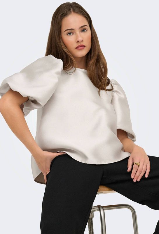 Only Top zwart (Maat: M) - Effen - Halslijn: Ronde hals,